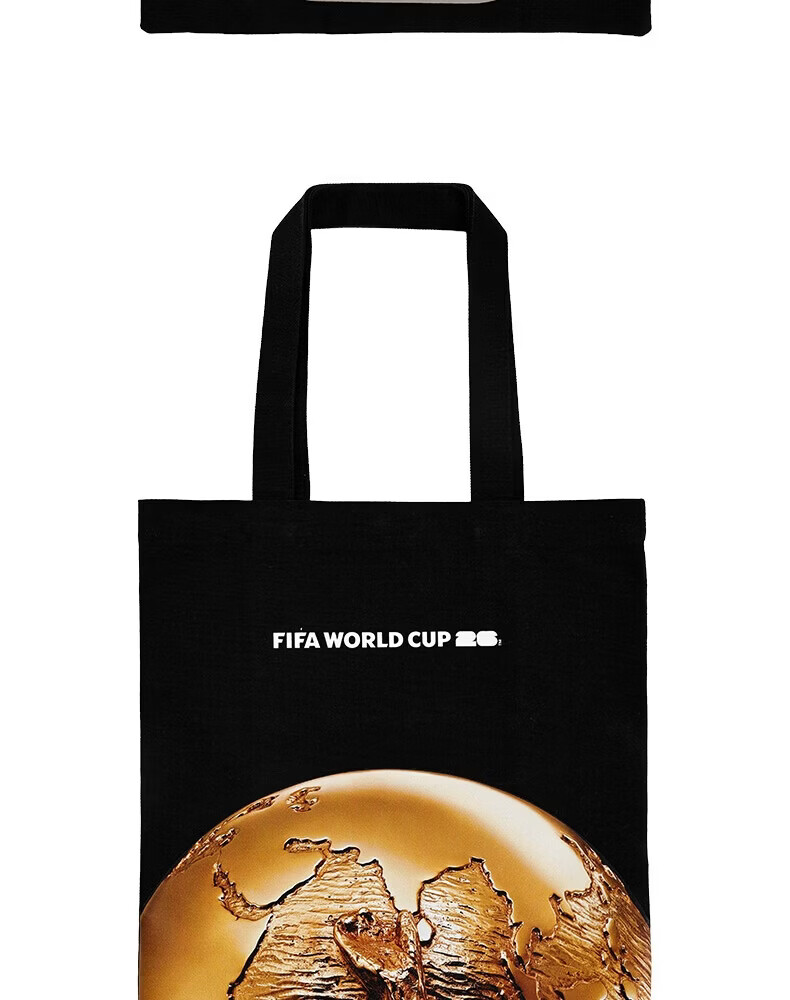 FIFA 2026 World Cup Official Authentic Trophy Pattern Casual Fashion Canvas Bag Gift Souvenir 12