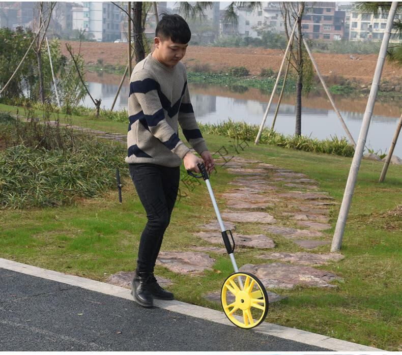 滚尺测量仪器手推式 轮式测距仪电子数显滚轮式米数测距轮滚尺测量