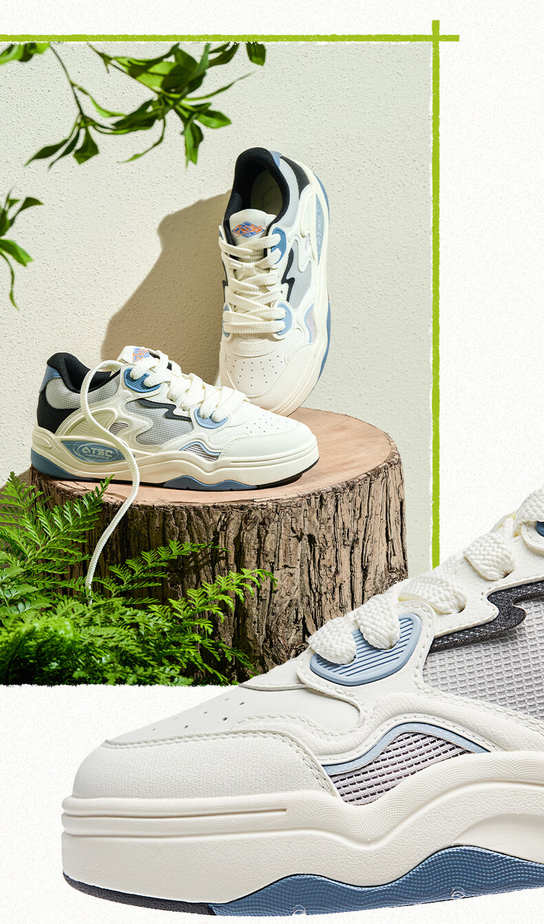 ANTA Flame [Wang Yibo's Choice] | Trendy Low-Top Sneakers for Men, Versatile Simple White Shoes Sports Shoes 5