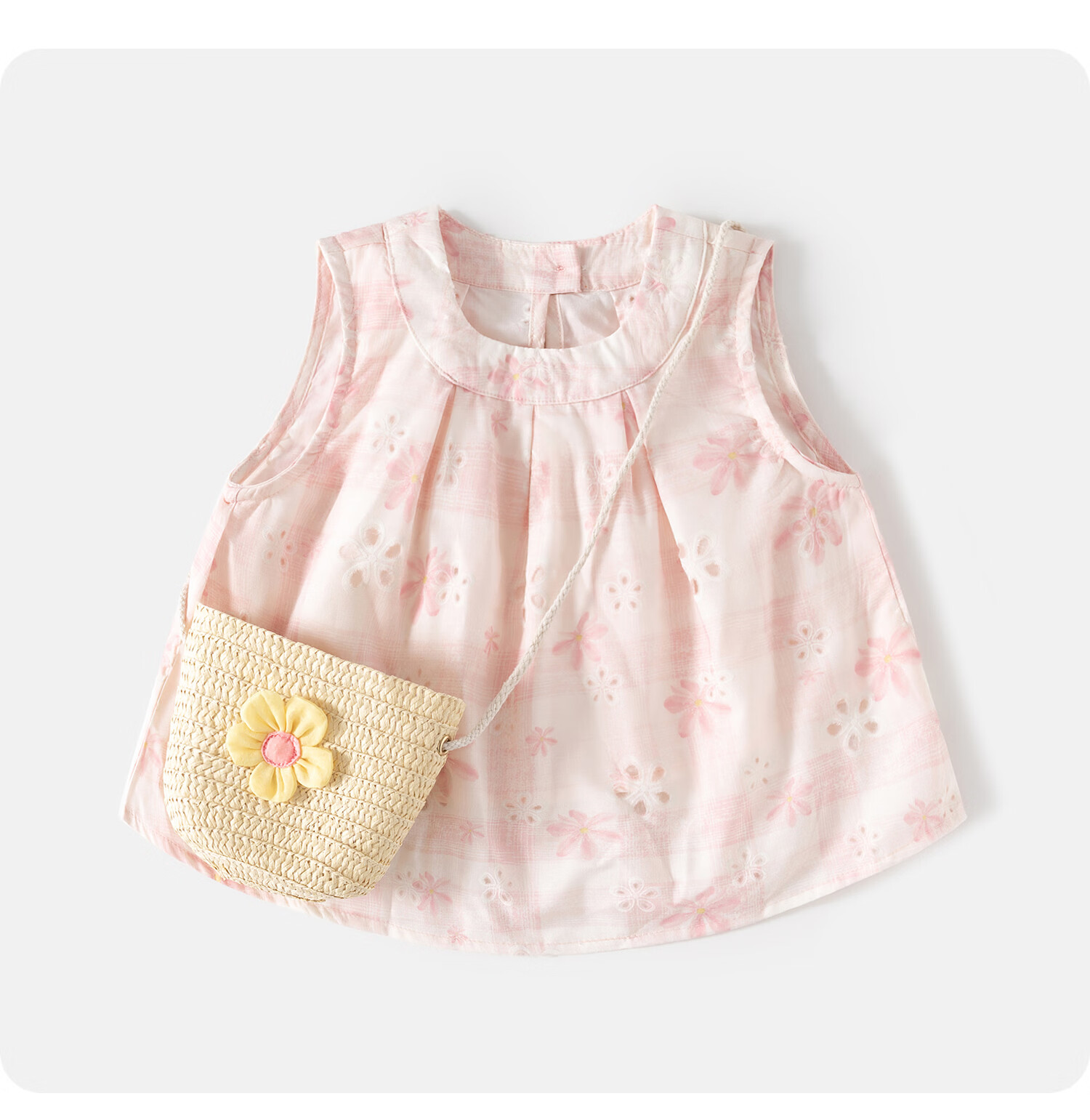 Banxidi Girls Summer Outfit 2026 New Fashionable Sleeveless Top and Children's Pants Princess Summer Clothes 17