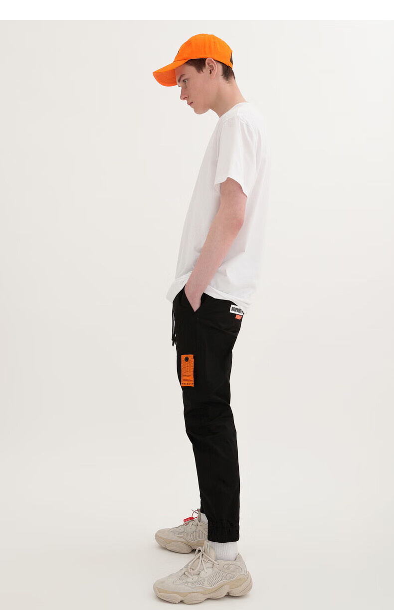 卡玛kama2019夏季新品圆领短袖t男士百搭体恤字母印花半袖2219523 本