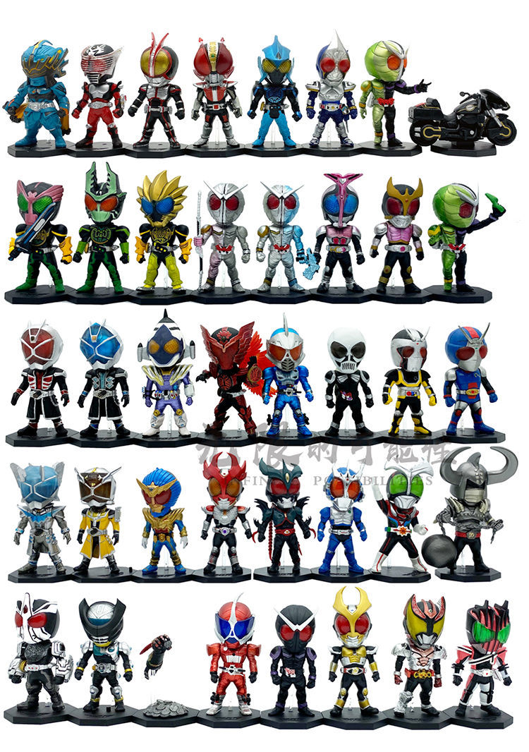 万代(bandai)wcf假面骑士蒙面超人电王q版奥特曼玩具模型摆件男孩玩偶