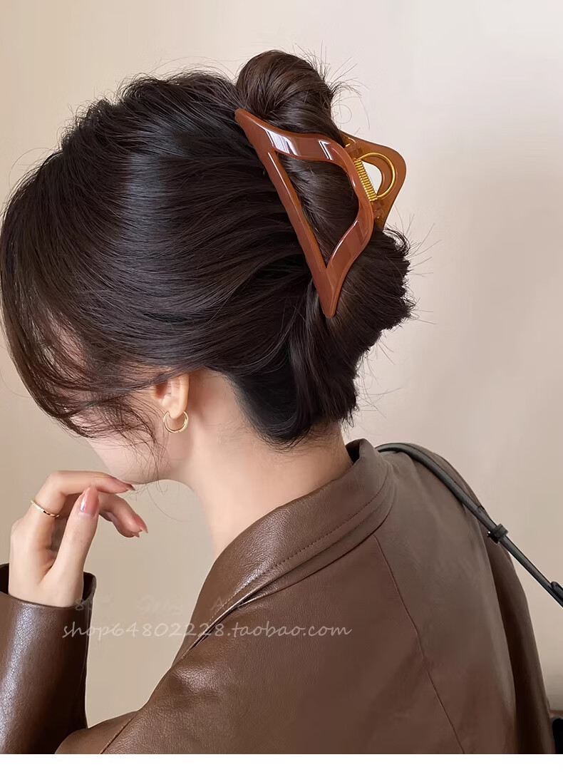 Jinglei High-Quality Large Butterfly Bow Hair Claw Shark Clip for Women, Premium Back of Head Hair Clip 2026, Suitable for Thick Hair 4