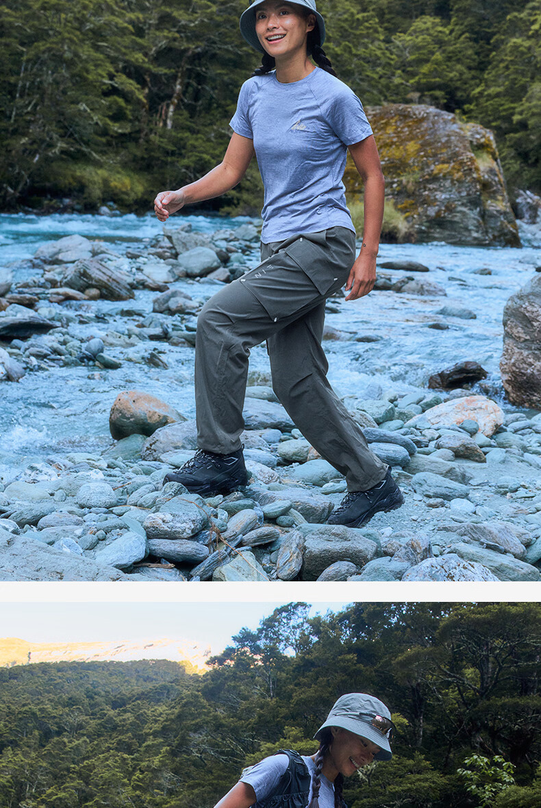 BEIN SPACE Four Seasons Outdoor Breathable Durable Hiking Pants Work Pants Long Pants A032 Night Sky Black (Women's) M 29