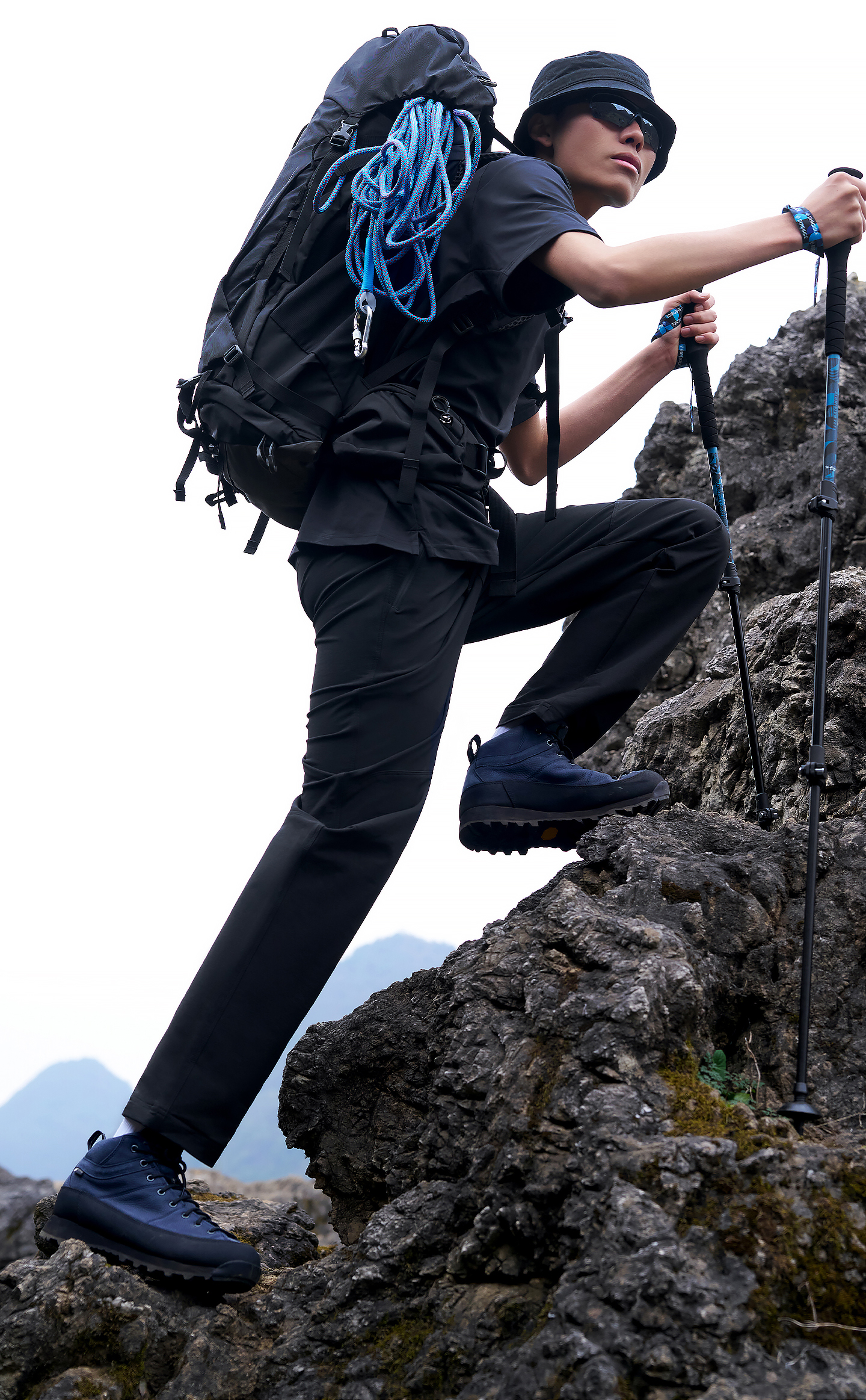 Black Ice 25 New Spring Autumn Outdoor Hiking Men's Softshell Pants Water-Repellent Durable Stretch Black XL 2