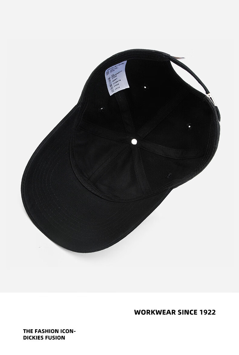 Dickies American Style Pure Cotton Baseball Cap Unisex Soft Top Duckbill Hat New Outdoor Sunshade Sun Protection Hat Gray Blue 7