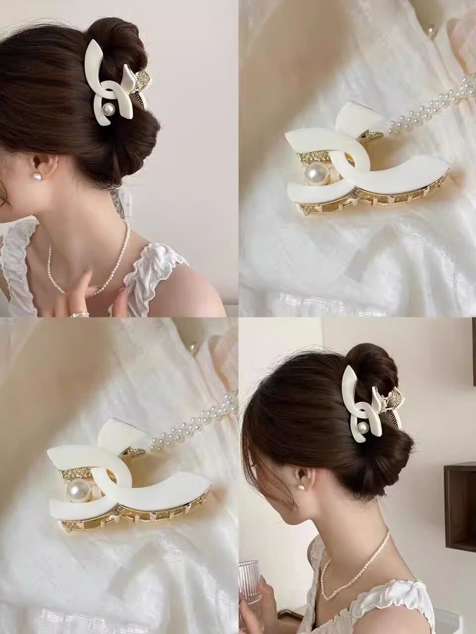 Jinglei Butterfly Bow Half-Up Hair Claw Clip for Women 2026 New Elegant Small Hair Clip Shark Clip for Thin Hair 2