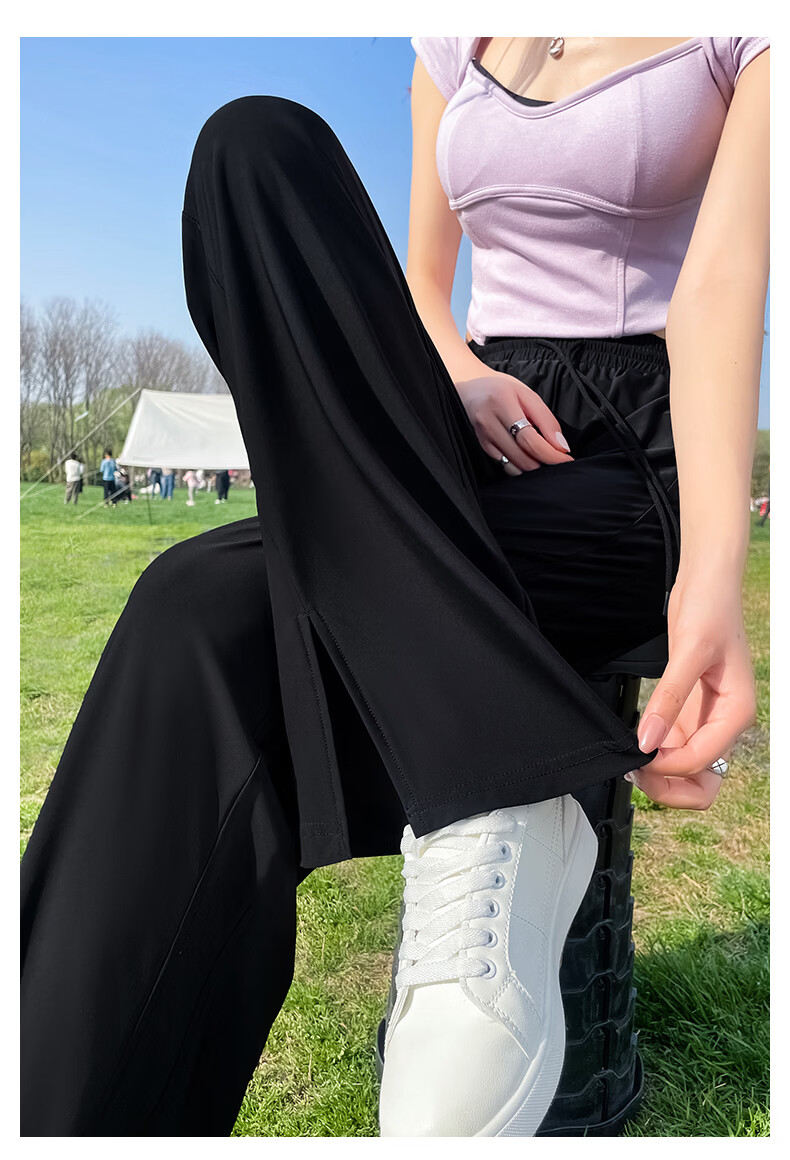 MINISO Women's Sunscreen Pants 2026 New Summer Lightweight Breathable Straight-Leg Sports Quick-Dry Ice Silk Cooling Pants 21