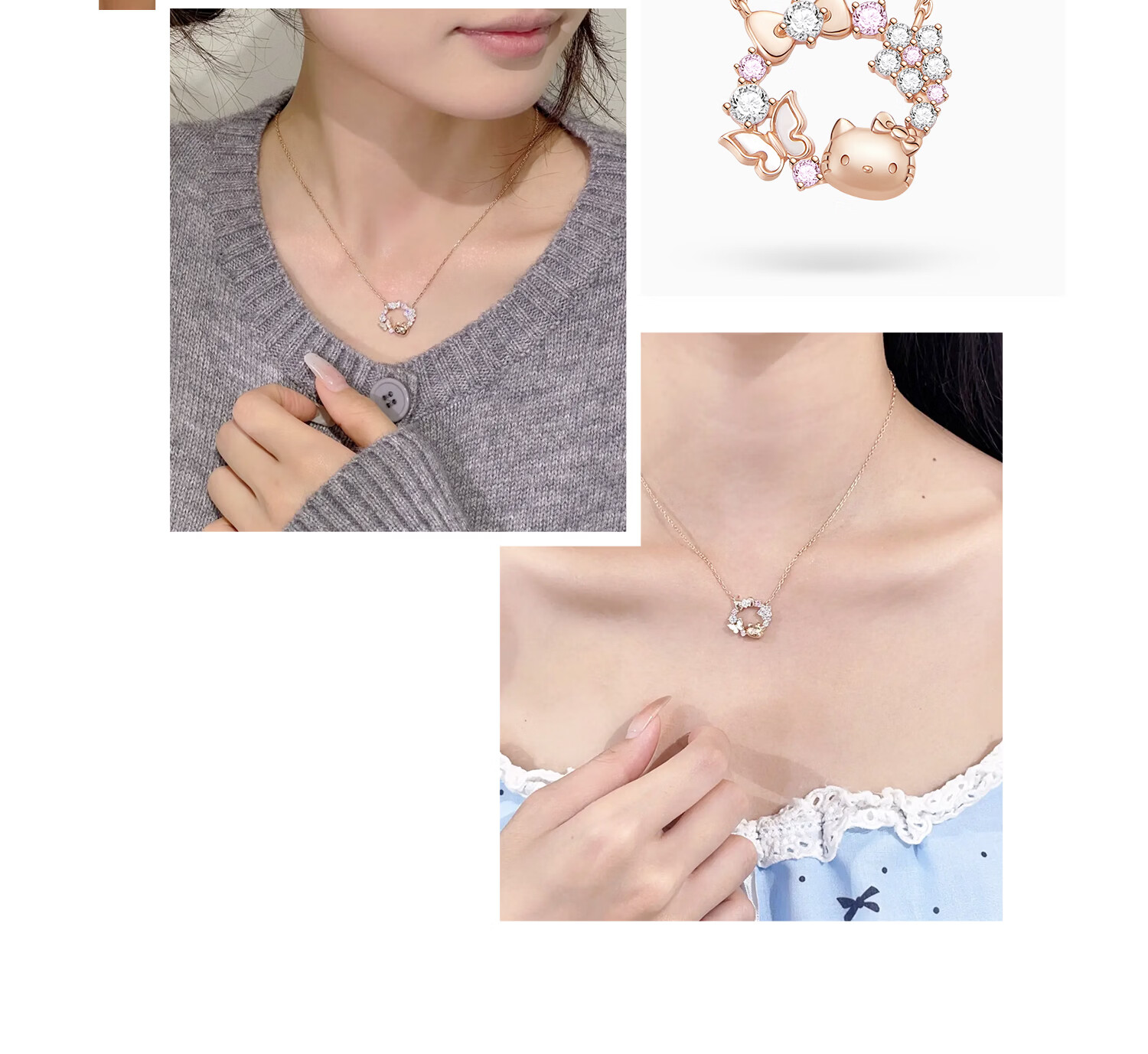 SANRIO Hello Kitty 925 Sterling Silver Necklace for Women Premium Birthday Gift 3223 10