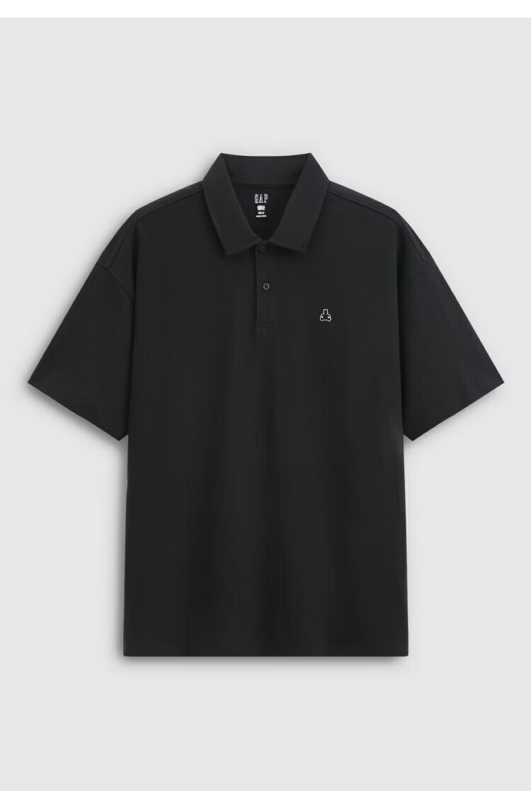 GAP Men's 2026 Summer New Pure Cotton Bear Embroidery Short Sleeve Polo Shirt Casual Top 892476 20