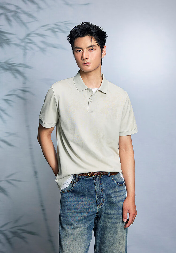 HLA Heilan Home Men's Short Sleeve Polo Shirt 26 Yixin Jiwai Series Cooling Short Sleeve Summer Men 12