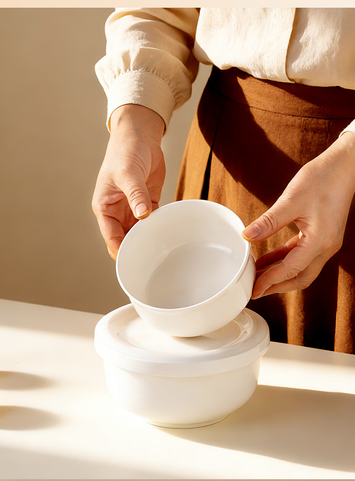 Onlycook Ceramic Steaming Bowl with Lid for Water Steam Cooking, 4-Inch Steamer Bowl for Rice, Eggs, Soup, and Custard 14