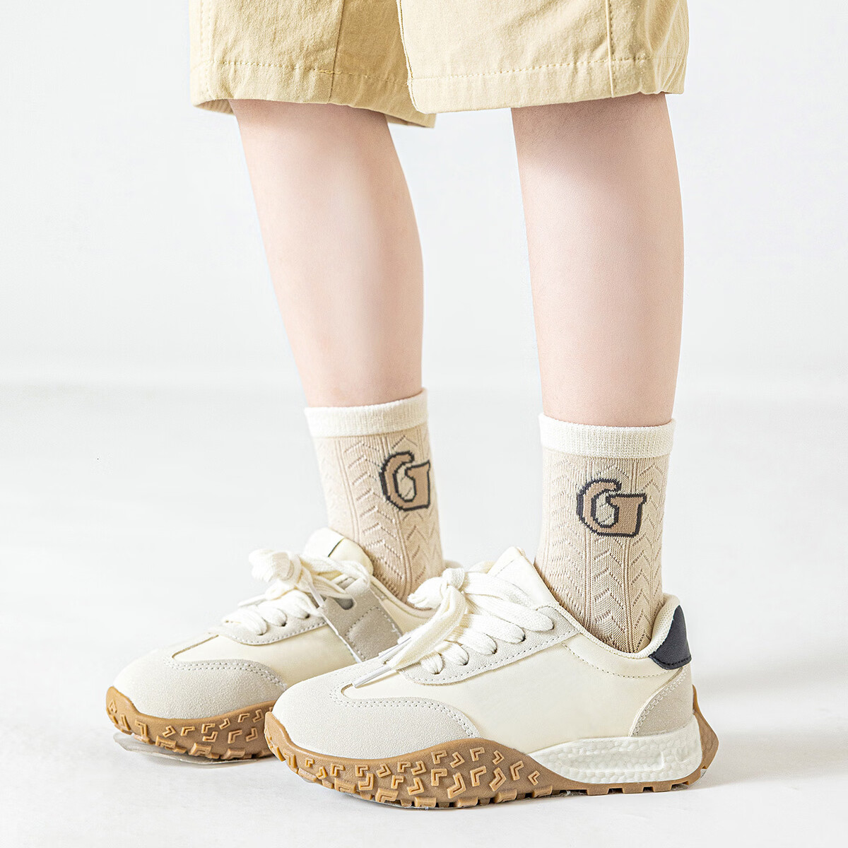 Little Pig Banner Class A Xinjiang Long Staple Cotton Children's Socks Soft Skin-friendly High Elastic Non-binding High Appearance Student Socks 3