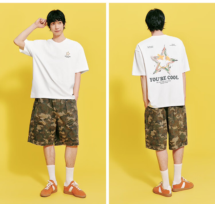 Semir Wang Anyu Mall Editionemoji™ Collaboration Men's Short Sleeve T-Shirt Summer 2026 Base Shirt 101326100208 18