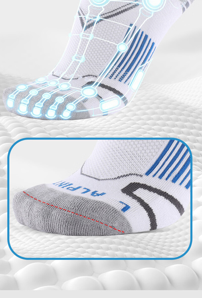 ALPINT MOUNTAIN CoolMax Professional Marathon Running Socks Moisture-Wicking Outdoor Sports Trail Running Socks 11