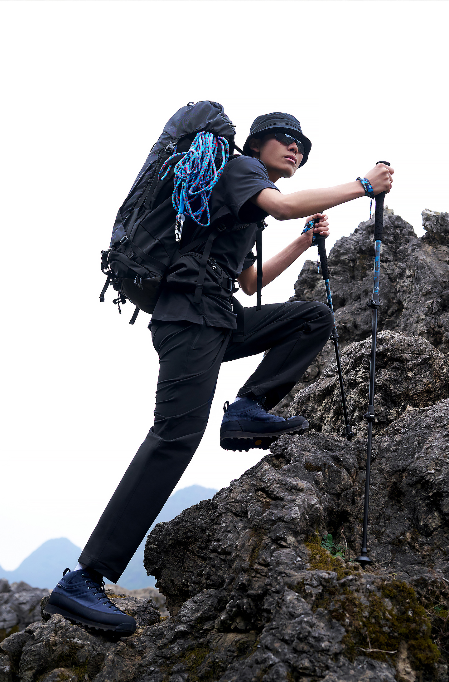 Black Ice 25 New Spring Autumn Outdoor Hiking Men's Softshell Pants Water-Repellent Durable Stretch Black XL 20