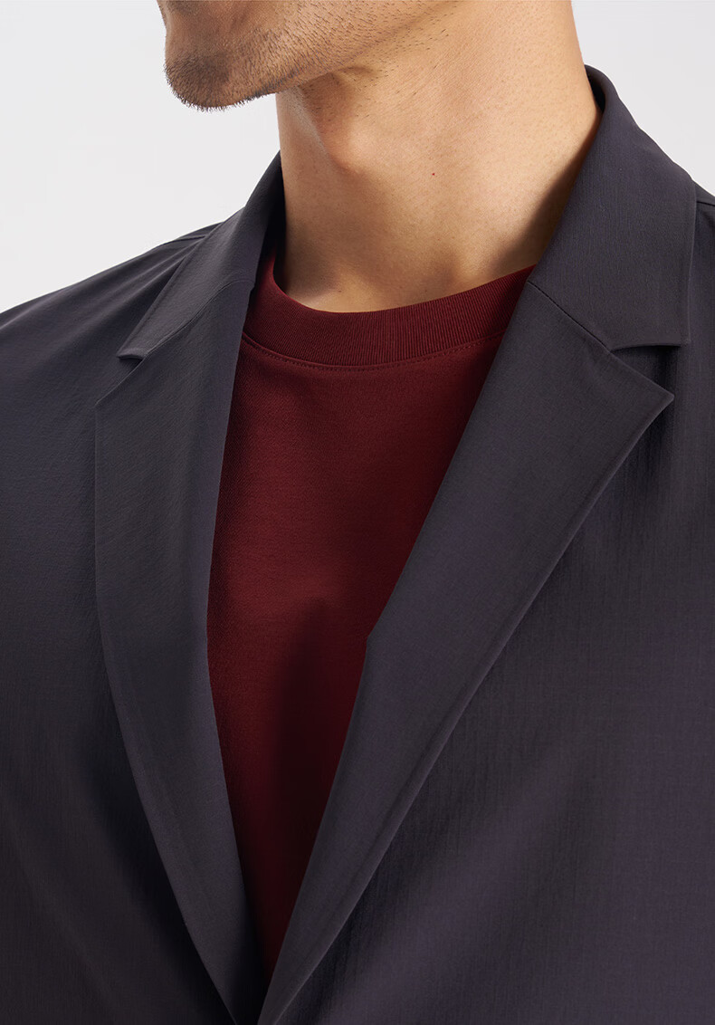 Shirt Lao Luo [Store Edition Elite 05] Seamless Heat-Pressed Cool High Elasticity Hidden Button Casual Single Blazer 261J7S553N 3
