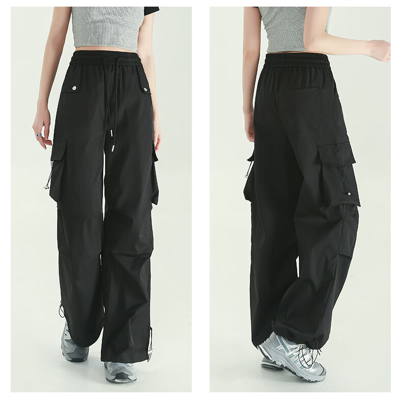 Borui Summer Lightweight American Quick-Dry Work Pants Women's Sports Loose Wide-Leg Slim Hiking Casual Pants 23