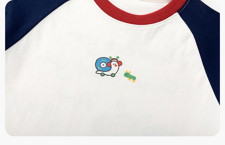 Dudu Home [7A Antibacterial] Children's T-Shirt Summer Cartoon Boys Short Sleeve Pure Cotton Girls Top Grass Green 100 14