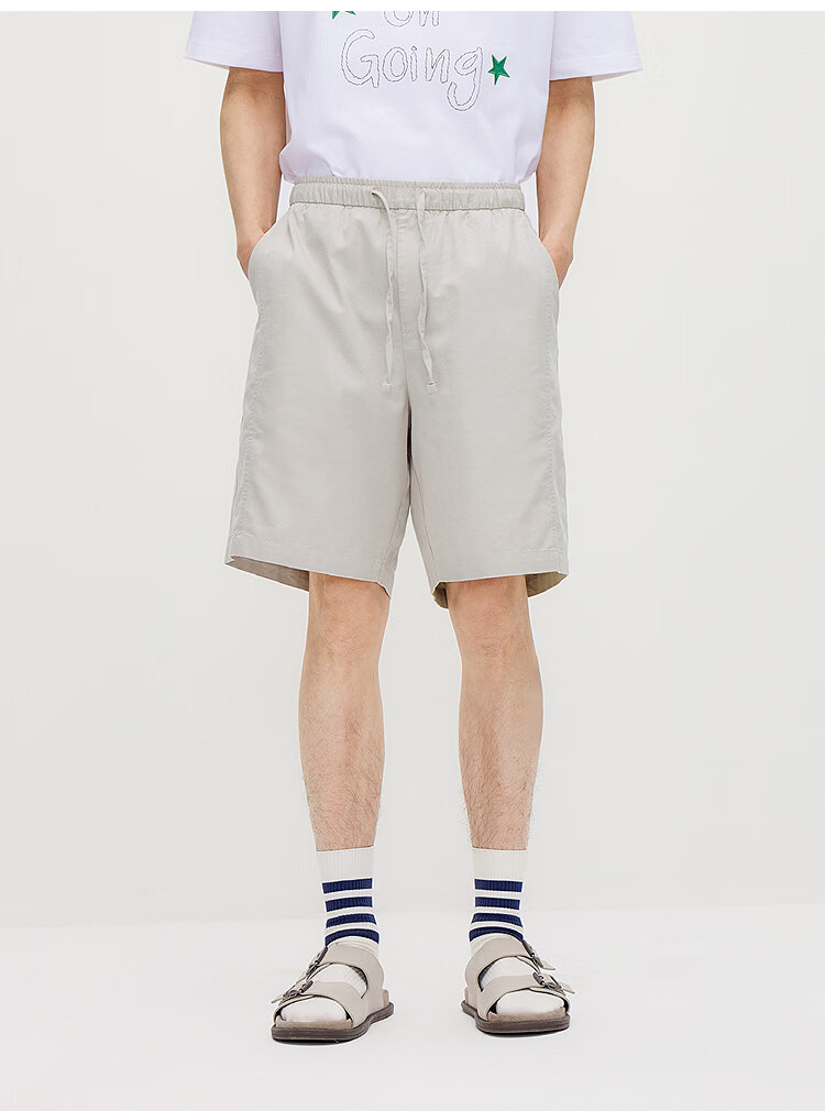 Semir Men's Casual Summer Elastic Drawstring Waist Shorts 2026 Loose Straight Pants Comfortable 109326125102 15