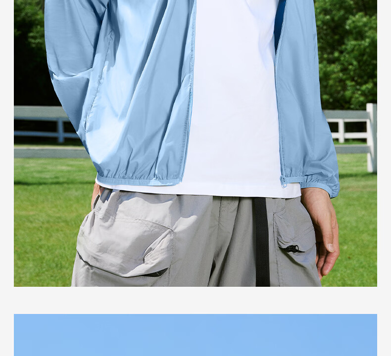 JEEP Men's Outdoor Cycling Sun Protection Jacket Summer Lightweight Cooling Quick-Dry UV Protection Coat Z White M 15