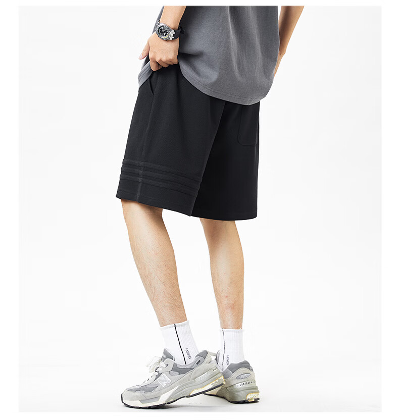 Fingercroxx IT Trendy Casual Sports Shorts Men Summer Lightweight Loose Fit Five-Point Pants Pink S 20
