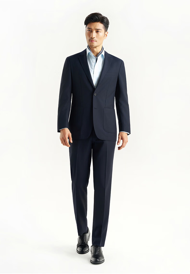 Shirt Lao Luo [Platinum Master Single Suit] Machine Washable Merino Wool Sorona Notch Lapel Suit 251Z0S516N 3