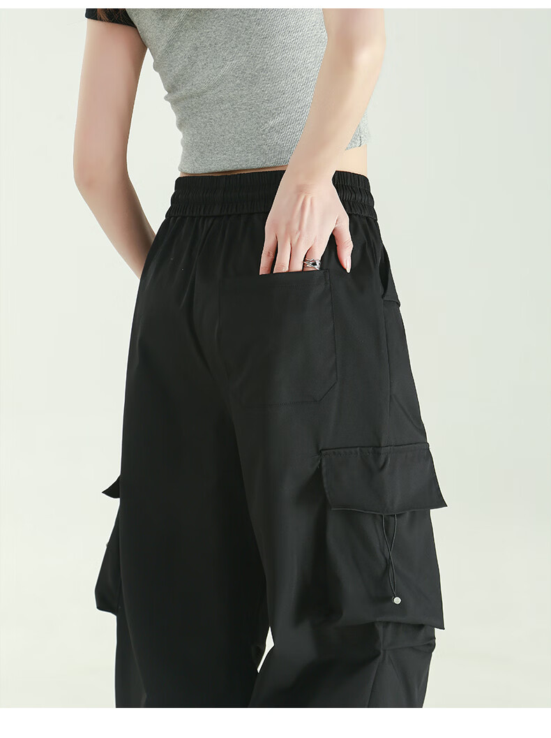 Borui Summer Lightweight American Quick-Dry Work Pants Women's Sports Loose Wide-Leg Slim Hiking Casual Pants 24