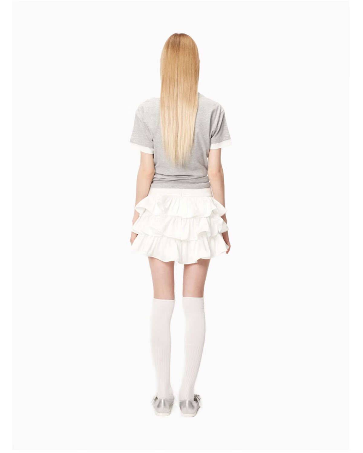 ANN ANDELMAN Official Ballet Style Cake Skirt High Waist Black Mini Skirt Women S [Li Najiong Same Style] 6