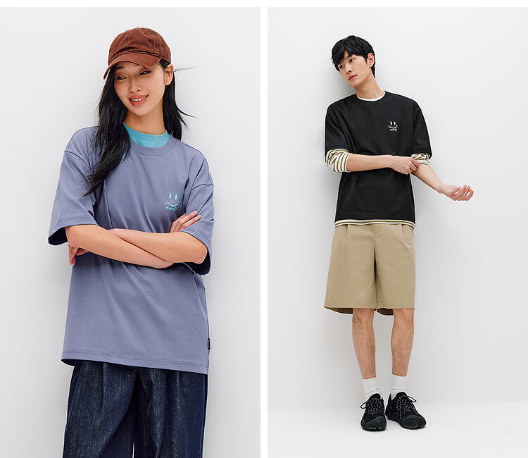 Semir Wang Anyu Mall Editionemoji™ Collaboration Men's Short Sleeve T-Shirt Summer 2026 Base Shirt 101326100208 15