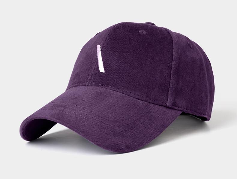 Xingmai Summer Baseball Cap Personalized Fashion Versatile Commuter Pure Cotton Embroidered Student Purple One Size 8