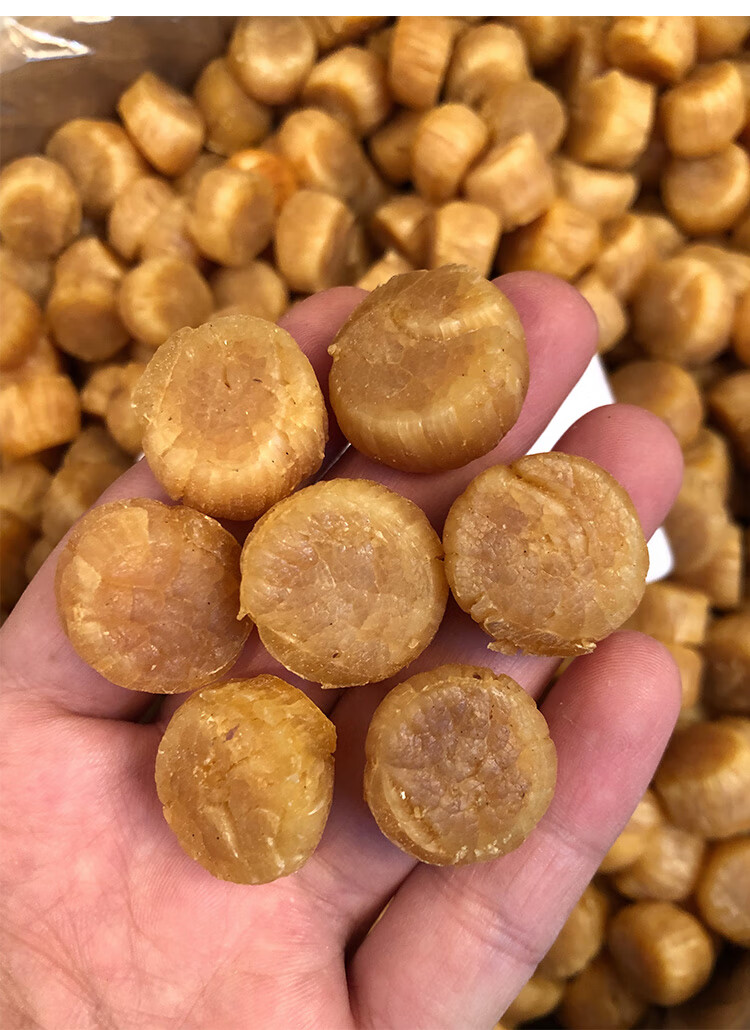 150头大连元贝500克鲜活大元贝干扇贝200头瑶柱干贝无盐干货300头150