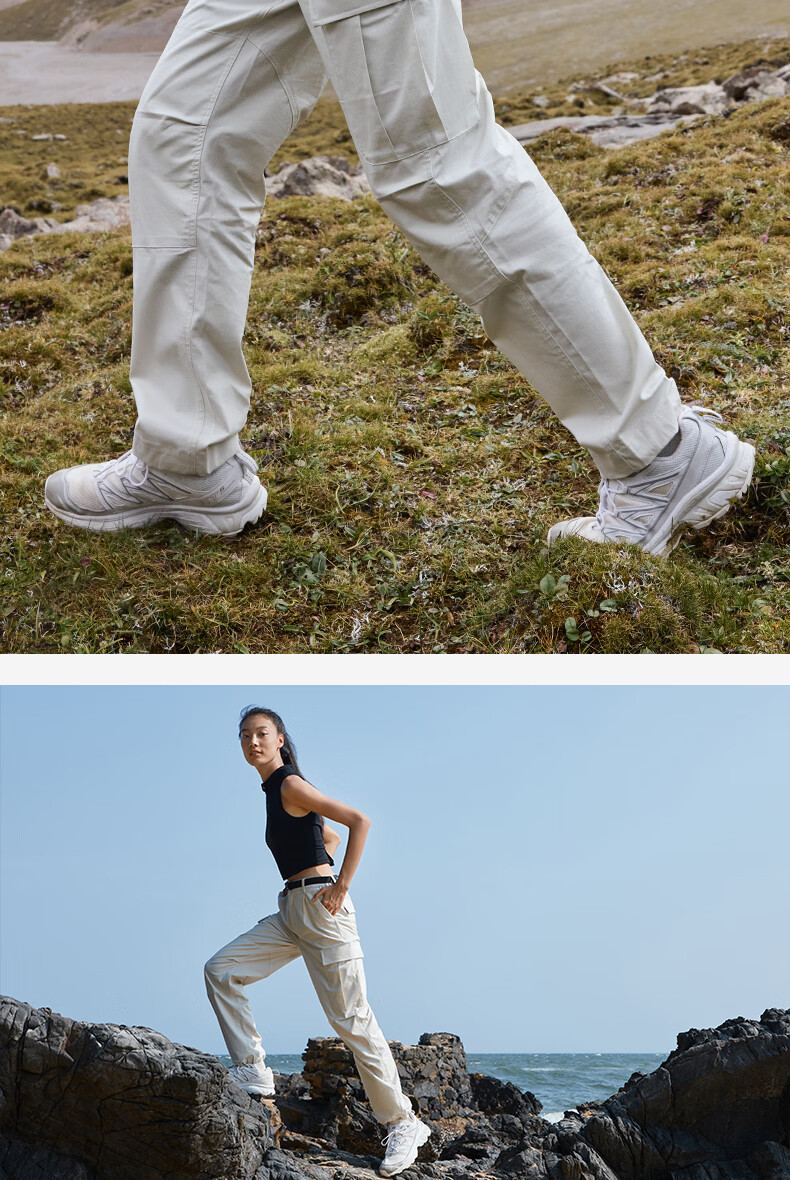 BEIN SPACE Four Seasons Outdoor Camping Unisex Cycling Work Pants Hiking Trousers S058 Sea Salt White (Women's) S 15
