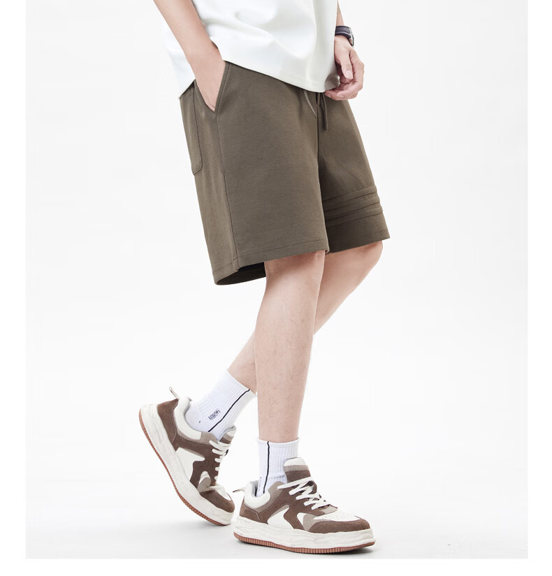 Fingercroxx IT Trendy Casual Sports Shorts Men Summer Lightweight Loose Fit Five-Point Pants Pink S 16