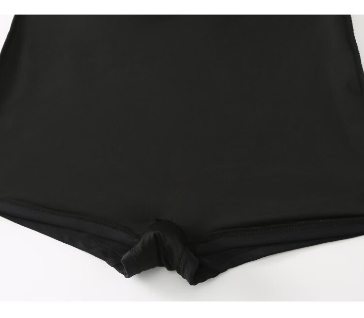 Agliondy Plus Size Women's One-Piece Swimsuit Waist-Slimming Figure-Flattering Classic Black M 26