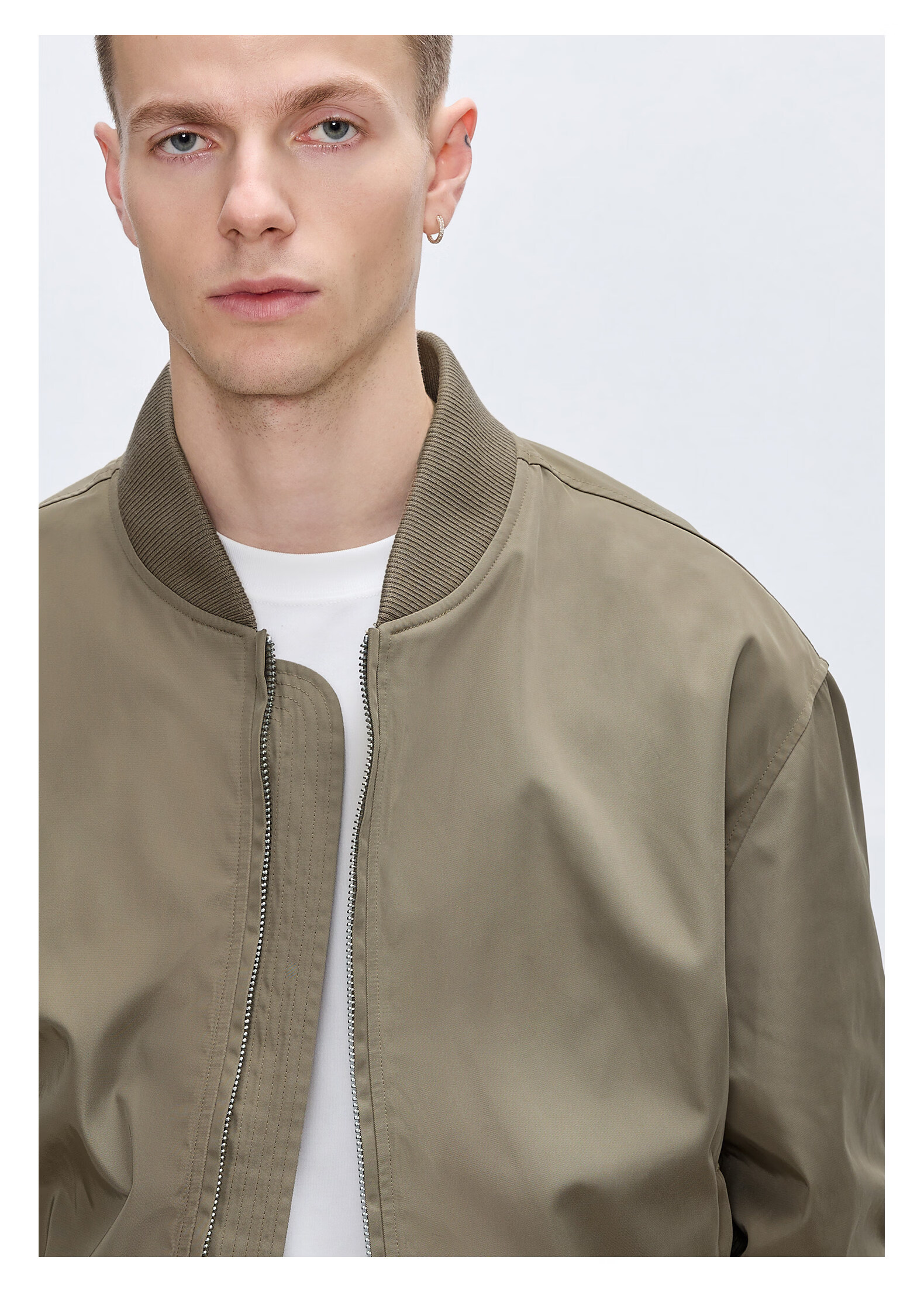 CHINISM Men's Vintage MA1 Flight Jacket Spring Autumn Breathable Casual American Baseball Jacket 9