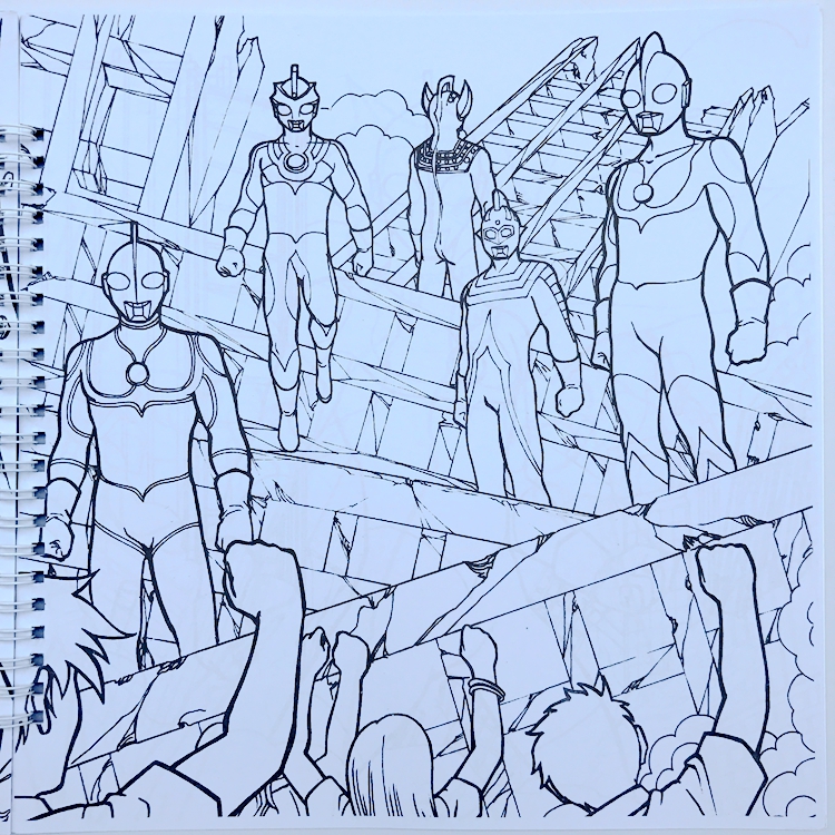 柏拉图儿童画画书奥特曼小手学画画涂色本奥特曼图画本涂色画画书