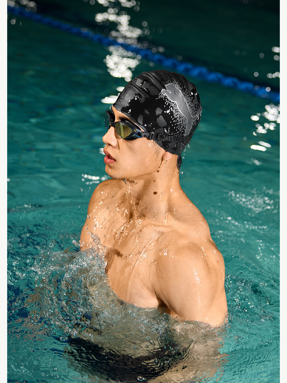PUMA Silicone Swim Cap Professional Waterproof Non-Slip High Elasticity Comfortable Unisex Adult Training Swimming Cap Extra Large 9