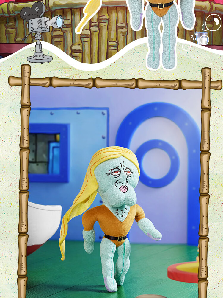 X11 SPACE Bikini Bottom Squidward's Day Series Plush Blind Box Gift Toy Plush Figure Single Box 18