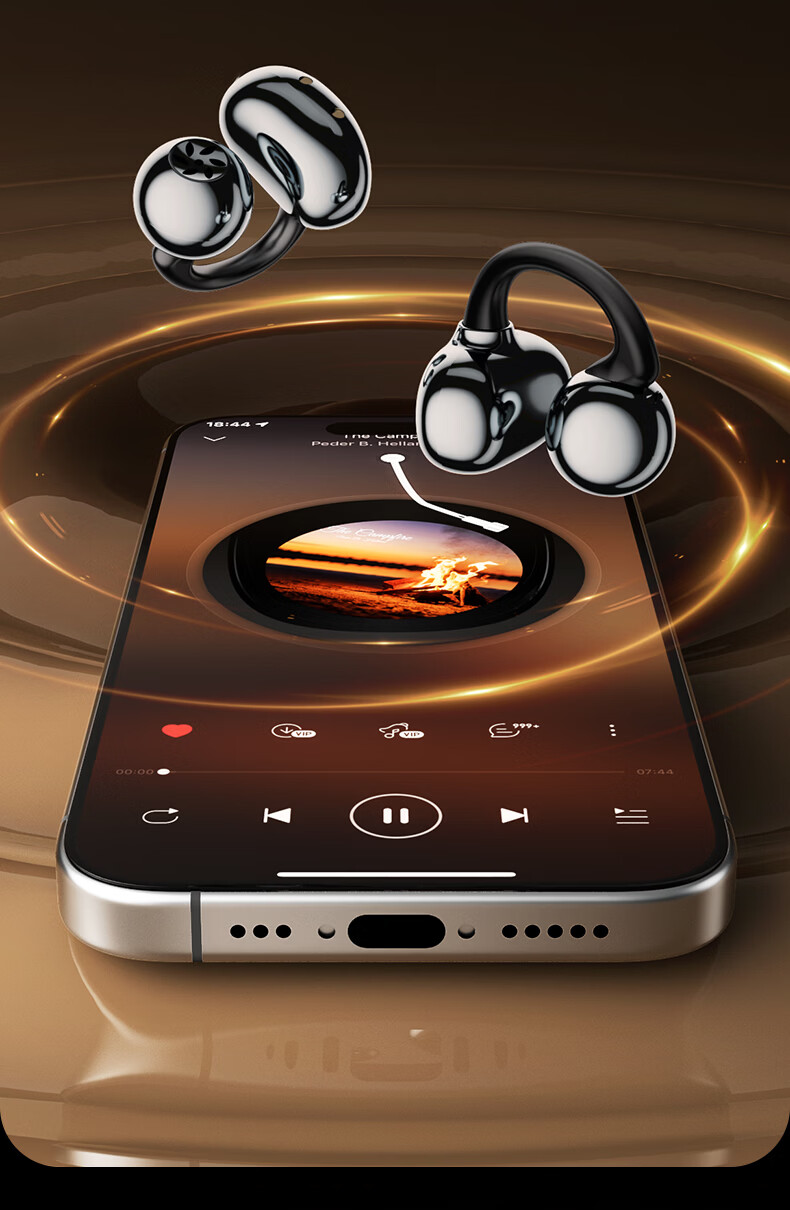 Zhiguozhe [2026 Latest Model | Berlin Sound] Bluetooth Clip-On Earphones Long Battery Life Wireless Sports Non-Bone Conduction Ear-Friendly Pain-Free Long-Lasting Wear 41