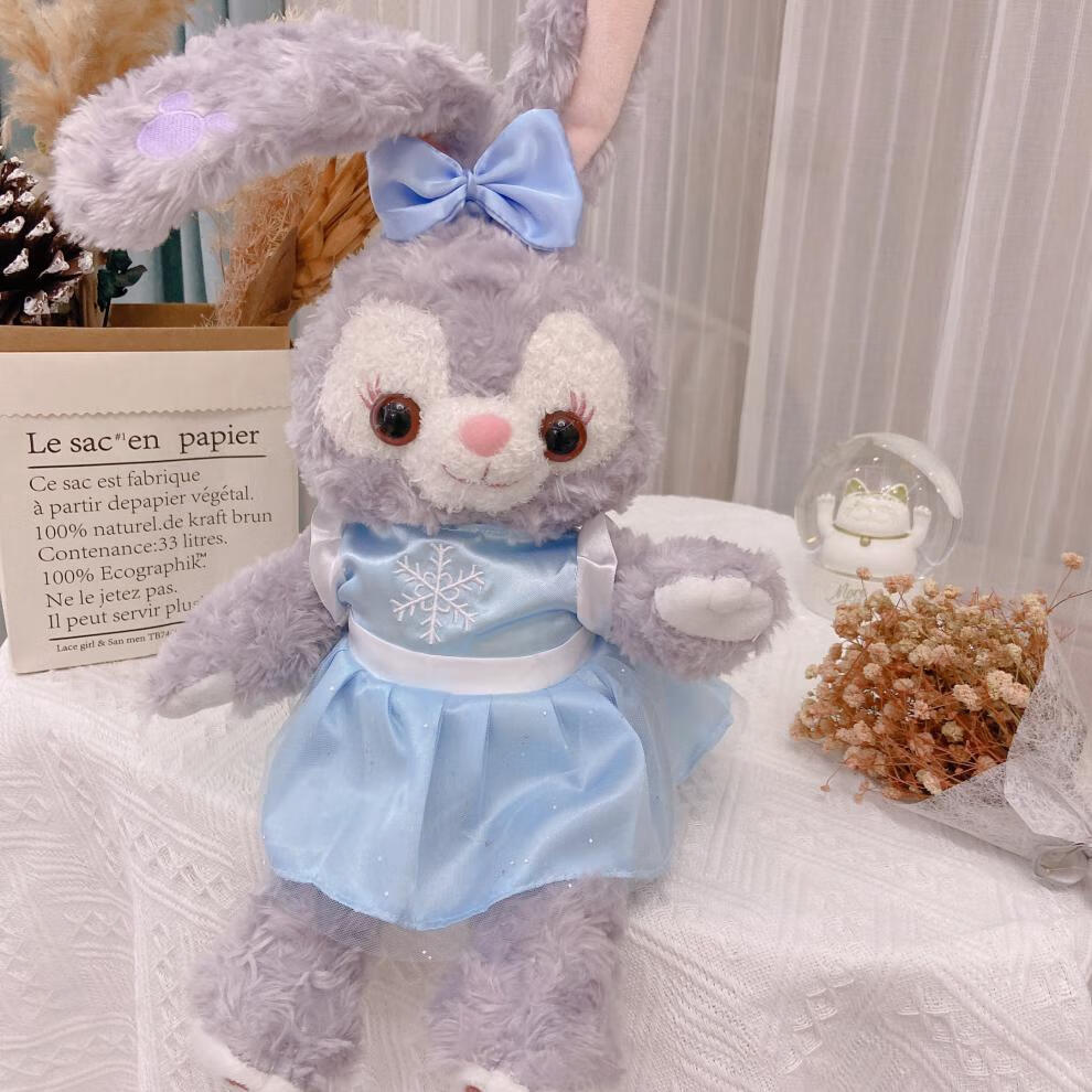 迪士尼(disney)星黛露公仔骨架兔子毛绒玩具史黛拉兔婚纱压床娃娃玩偶