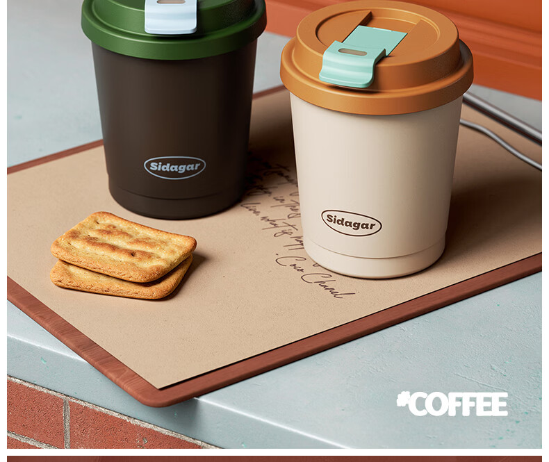Shidajia Insulated Stainless Steel Women's Water Bottle Compact Portable Coffee Cup High-Value Car Mug 2