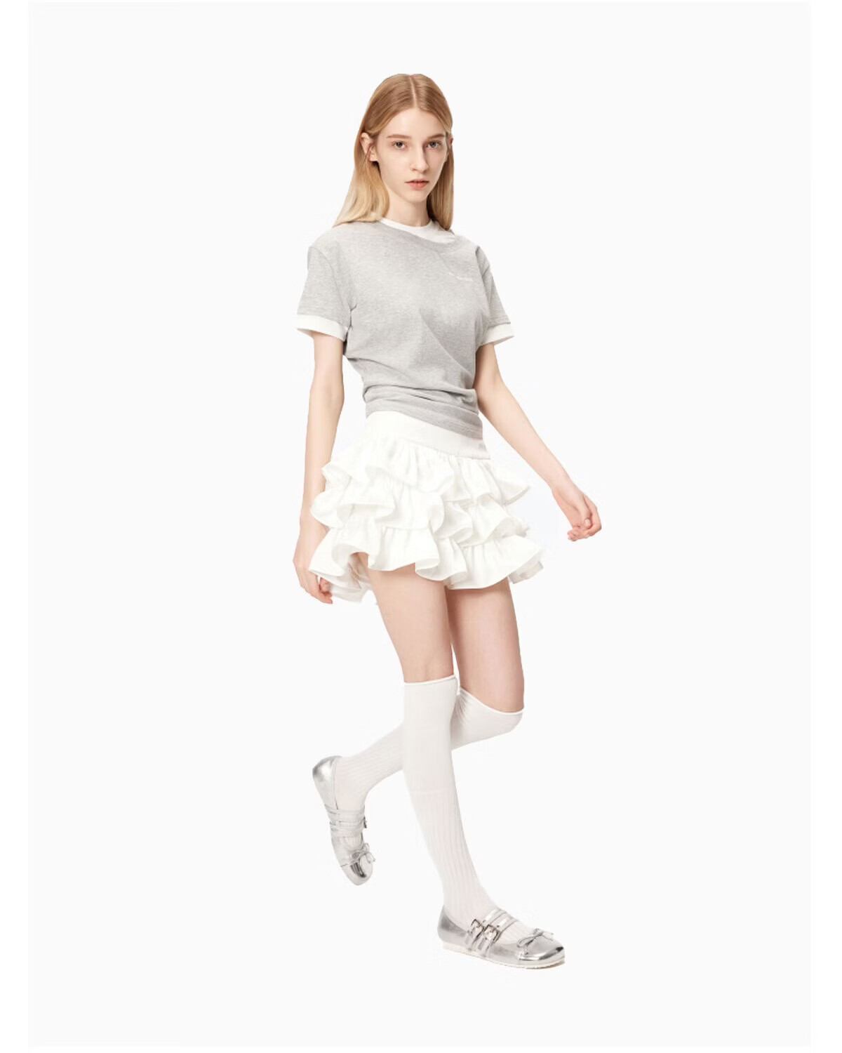 ANN ANDELMAN Official Ballet Style Cake Skirt High Waist Black Mini Skirt Women S [Li Najiong Same Style] 4
