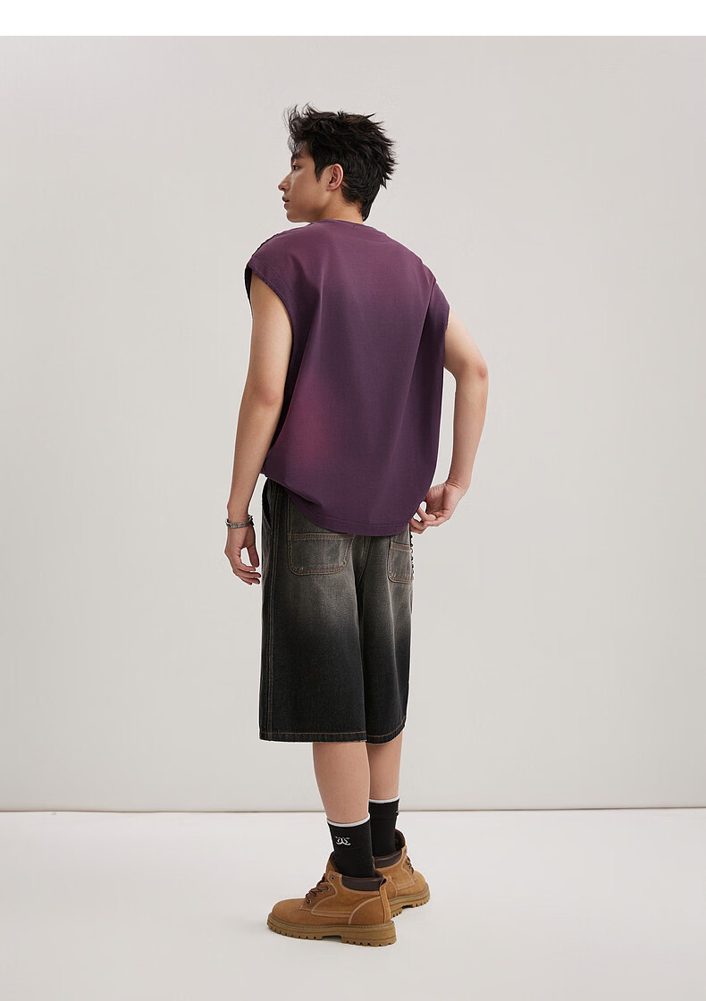 CABBEEN Applique Embroidered Logo Men's Trendy Casual Comfortable Soft Breathable Vest 2026 Summer 14