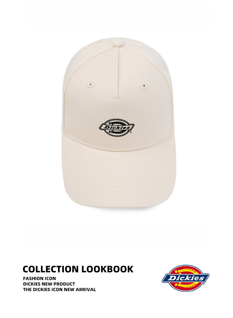 Dickies Deep Crown Hard Top Baseball Cap Small Face Unisex Sun Protection Outdoor Beige Duckbill Hat 7