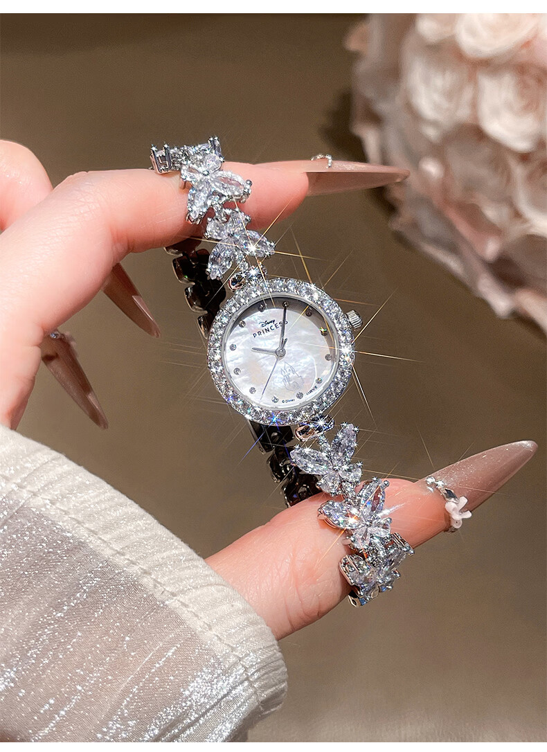 Disney Dream Butterfly Women's Watch 2026 New Quartz High-End Niche Bracelet Watch Birthday Gift for Girlfriend 15