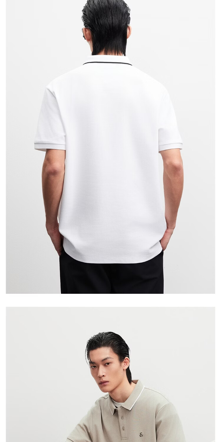 JACK&JONES Men's Spring Polo Shirt Multi-Color Embroidered Chest Basic Versatile Short Sleeve 226106021 14