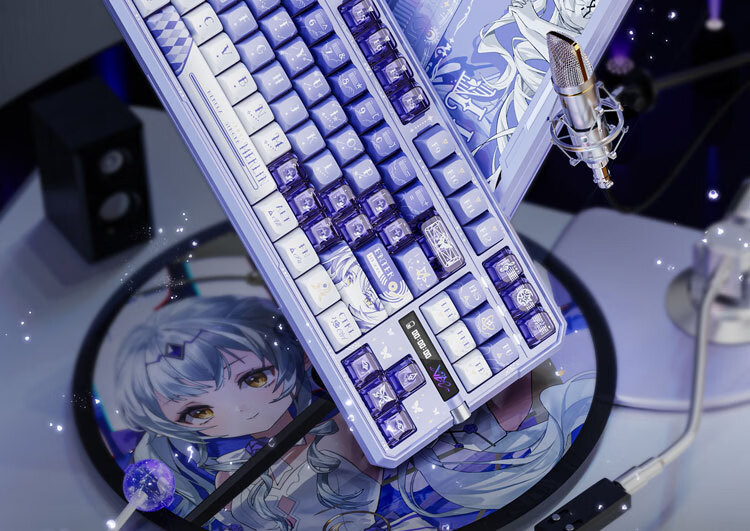 VALKYRIE VK87 MAX V2 ROBIN 87-Key Mechanical Keyboard Custom Gaming Wireless Office Natsuki Switch 12000mAh 2