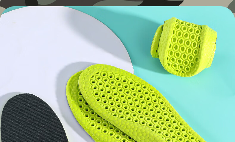 Bonnie Family 3-Pair Men's Insoles Sweat-Absorbing Odor-Resistant Mugwort Antibacterial Breathable Soft Cushioned Sports Insoles for Long Standing Summer 18
