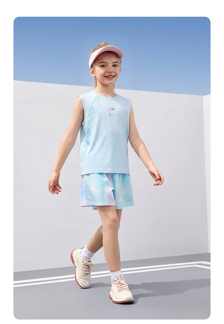 Disney Kids Boys and Girls Sports Set Summer Sleeveless Vest and Shorts Two-Piece Set Dark Gray 130 5